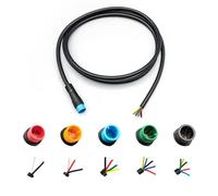 HUDAMZKY Ebike Cavo prolunga Julet Female Maschio 2/3/4/5/6 Pin Ebike Extension Connector Waterproof Plug for Electric Bicycle Display Throttle Pas Ebike Parts Extend Cable (4Pin Male)