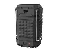 HuddleGlow 1 Lanterna da Ricaricabile A Energia Solare Nera, A Batteria, A LED, per Blackout.