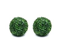 HuddleGlow 2 Pezzi di Piante Artificiali Topiaria Palla Sfere da Giardino Pianta Topiaria Decorazione per Interni Ed Esterni per L'Arredamento del Cortile M
