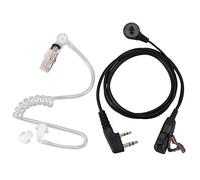 HuddleGlow 2 Pin PTT Mic Auricolare Covert Acoustic Tube Auricolare in-Ear per UV-5R -888S Accessori Radio CB