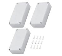 HuddleGlow 3 Pezzi 125B/1590N1 per Pedale Effetti per Chitarra In Alluminio per Stomp Box In Metallo Non Rifinita 122x66x39,5 mm con Gomma