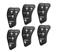 HuddleGlow 4-Ruota Baseball Umpire Clicker- Attrezzatura Indicatore Arbitro -Pong -Pratico Contatore Baseball per Registrare Gli out del Segnatore