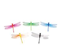 HuddleGlow 5 Pezzi 8 cm 3D Artificiale libellule Frigo Magnete per Casa Natale NozzeDecorazione, Colori A Caso Inviare