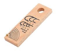 HuddleGlow da Pesca nel Legno Righello da Pesca Calibro Leggero da Pesca Compatto Misurazione Righello Un Contrasto Strumento per La Costruzione di Mosche