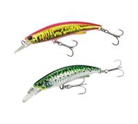 HuddleGlow Esche Finte per Pesca in Mare con 2 Tripli, da Pesca Bionica per Pesci Grossi, Artificiale per Simulazione Affondante