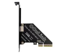 HuddleGlow PCIe 4.0 X4 A Oculink SFF8611/8612 Scheda di Espansione A SFF-8639 U.2 SSD per Scheda Grafica Esterna per Win/Linux