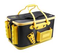 HuddleGlow Secchio da Pesca Multifunzionale in Eva, Mulinello, Contenitore per Pesci, Scatola per Attrezzi Impermeabile per Accessori da Pesca A