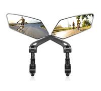 HuddleGlow Specchietto Retrovisore per Bicicletta, Specchio Manubrio Girevole Regolabile, Adatto per Mountain Bike, Monopattini Elettrici