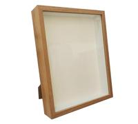 HUDFVIOI Cornice foto Cornice for fiori con scatola di ombre, cornice for bouquet, profondità 3 cm, for foto in legno for esporre regali tridimensionali con per Poster(Wood Color frame,30X30cm)