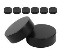 HUDFVIOI Dischi Hockey 8Pcs Black Foam Ice Hockey Pucks Training Practice for Skill Development And Team Drills per Esercizi di Hockey su Pista