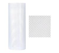 HUDFVIOI Fogli di Rete di Plastica Accessori for Borse, Sacchetti di plastica, reticolati, robusti Fogli Tela Nera e Bianca, 33x50,0 cm, Tessuto a Rete(White Large Grid)