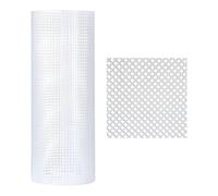 HUDFVIOI Fogli di Rete di Plastica Accessori in Rete di plastica Fatti a Mano, Tessuto a for Borse, tappeti, Ganci a Gancio, a a, a griglia in, Accessori Artigianali(White-Large Grid)