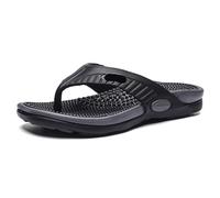 HUDFVIOI Sandals Infradito da uomo estivi Massaggio granello Pantofole Comodi sandali spiaggia Scarpe casual casa bagno per Spiaggia(Black,43)