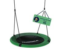 HUDORA Altalena nido Start - Altalena regolabile in altezza con diametro di 90 cm - Altalena di pregio per bambini con seduta chiusa fino a 100 kg - Altalena impermeabile indoor e outdoor