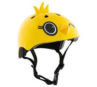 HUDORA Bambini 51-53, Casco da Bicicletta Kiki, Taglia, Giallo