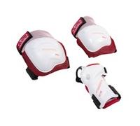 Hudora Biomechanisches Protektoren Set Comfort rosa/weiss Groesse M 83052