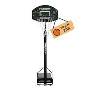 HUDORA Canestro da basket Playoff 205 - Canestro da basket con supporto regolabile per bambini e ragazzi - Canestro mobile da esterno per giardino - Canestro da basket con supporto e ruote