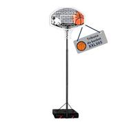 HUDORA Canestro da basket XXL - Canestro da basket regolabile da 260-305cm - Canestro da basket mobile da esterno per bambini/ragazzi e adulti - Canestro basket con supporto e ruote