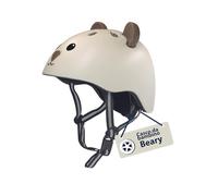 HUDORA Casco per bambini Beary - Casco comodo XXS/XS - Casco sicuro per bicicletta con fantasia orsetti - Casco di pregio per bimbi e bimbe - Ideale per bici senza pedali/monopattini/bici