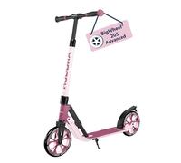 HUDORA Monopattino BigWheel® 205 Advanced - Monopattino comodo in alluminio sicuro per peso fino a 100kg - Altezza regolabile e struttura pieghevole - Monopattino bambini/ragazzi e adulti