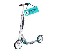 HUDORA BigWheel 205 Pure Scooter, Monopattino per bambini e adulti, Scooter a partire dai 6 anni, City Roller fino a 100 kg, Pieghevole e regolabile in altezza