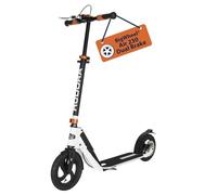 HUDORA Monopattino - BigWheel Air 230 Dual Brake, Monopattino con freno a mano, in alluminio resistente con pneumatici, Regolabile in altezza e pieghevole