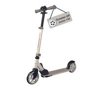 HUDORA Monopattino Up 145 Junior - Monopattino per bambini dai 3 anni di qualità - Monopattino pieghevole con rotelle da 145 mm - Monopattino regolabile per ragazzi/e fino ai 60 kg - pearl