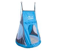 HUDORA Copertura per altalena Cosy Castle - Tenda di copertura per altalena nido HUDORA 90 e 110/120 blu/lemon - Tenda in poliestere interni ed esterni - Copertura altalena bambini e adulti