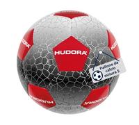 Hudora Pallone da calcio taglia 5 - Robusto pallone da allenamento e svago per bambini e adulti - Tocco piacevole, forma stabile e buon rimbalzo - Per svago, giardino e campetto - Sgonfio