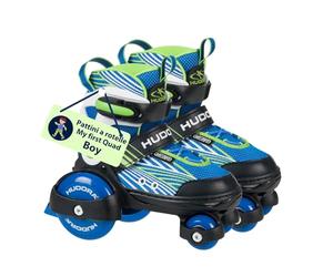 HUDORA Pattini a rotelle My First Quad in diverse misure e colori - pattini a rotelle di qualità per bambini fino a 20kg - pattini regolabili - sicuri e con rotelle grandi per iniziare