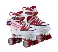 HUDORA Pattini a rotelle versione sneaker in più taglie e colori - pattini a rotelle per bambini regolabili su 4 misure - pattini per bambini e ragazzi - pattini con 4 solette sostituibili