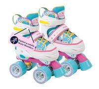 Hudora Pattini a Rotelle Wonders, Misure 28-31, Comodi per Bambini, Regolabili su 4 Misure, di Stile per Bambini Fino a 60kg, in Nylon di Pregio