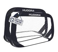 HUDORA Pop Up set di 2 porte da calcio - Porte da calcio pieghevoli per bambini e adulti - Porta da calcio set da giardino con borsa e picchetti - Porte calcio per giardino/parco e spiaggia