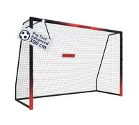 HUDORA Porta da calcio Pro Tect Advanced - Porta da calcio all'aperto con rete e rivestimento resistente alle intemperie per bambini/adulti - Facile da montare in giardino - Porta di alta qualità con