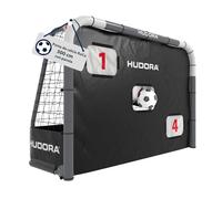 HUDORA Porta da calcio RoCo 300 con cancello (2 in 1) - Sistema Targetshot flessibile, resistente alle intemperie, pieghevole e stabile, per bambini e adulti, con contatore di punti e aperture