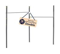 HUDORA Sbarra per trazioni Fabian Standard/Pro - Sbarra singola/doppia per bambini e adulti - Sbarra da ginnastica regolabile su 4 altezze - Sbarra fitness robusta da esterno fino a 100kg