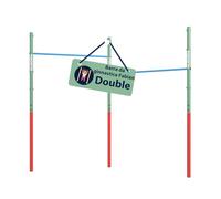 HUDORA Sbarra per trazioni Fabian Standard - Sbarra doppia per bambini e adulti - Sbarra da ginnastica regolabile su 4 altezze - Sbarra fitness robusta da esterno fino a 100kg - mint