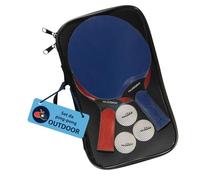 HUDORA Set da ping pong - set da ping pong di pregio con 1/2/4 racchette e 3/3/8 palline - set di racchette da ping pong con borsa per custodia - racchette da ping pong per diversi livelli