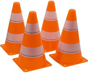 Hudora Set di Coni Stradali, 4 Pezzi - 1 pz.