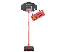 HUDORA Start 260 - Supporto da basket regolabile in altezza da 205 a 260 cm, con supporto per bambini e ragazzi
