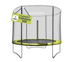 HUDORA Trampolino Fabulous in diverse misure - Trampolino outdoor con rete di sicurezza - Trampolino da giardino per bambini e adulti - Trampolino con ampia copertura bordi fino a 100 kg