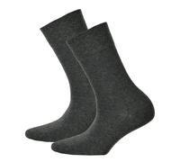 Hudson 2 Paio Calze Donna,Relax Cotone Calze,Fascia Elastica,Tinta Unita (2x 1
