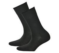 Hudson 2 Paio Calze Donna,Relax Cotone Calze,Fascia Elastica,Tinta Unita (2x 1