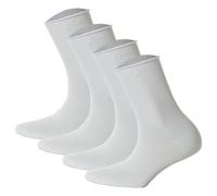 Hudson 4 Paio Calze Donna - Only Calze Bracciale Perline,Bianco e Nero (2x