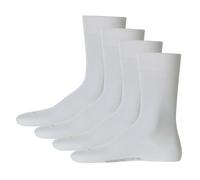 Hudson 4 Paio di Calze da Uomo - Only 4-Pack Calze Fascia Elastica,Bianco e Nero