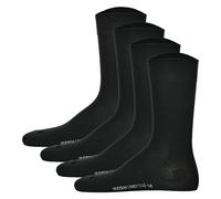 Hudson 4 Paio di Calze da Uomo - Only Calze Fascia Elastica,Bianco e Nero (2x