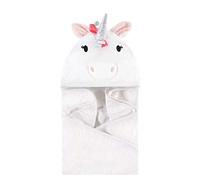 Hudson Baby Animal Face Hooded Towel, Rainbow Unicorn, One Size