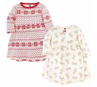 Hudson Baby Bambini Abito Manica Lunga 2-Pack, Renna