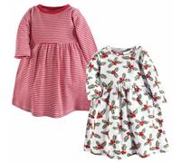 Hudson Baby Neonato Cotone Abito, 2-Pack, Agrifoglio