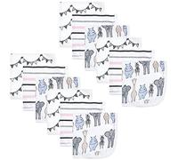 Hudson Baby Unisex Baby Cotton Muslin Washcloths, Pink Safari, One Size